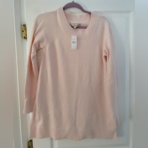 Light pink Loft boatneck sweater